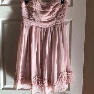 Mauve strapless dress